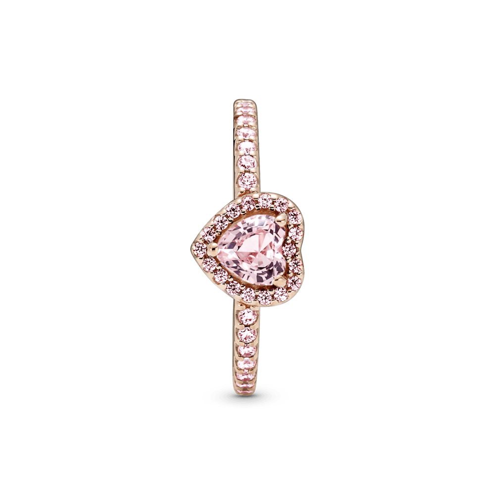 Anillo Corazón Elevado Oro rosa