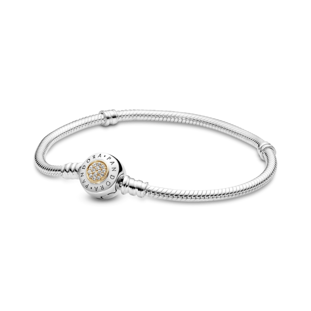 Brazalete flexible circonitas dorado
