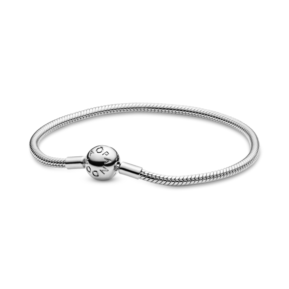 Brazalete Cadena de Serpiente con Cierre Redondo Moments Semirrigdo