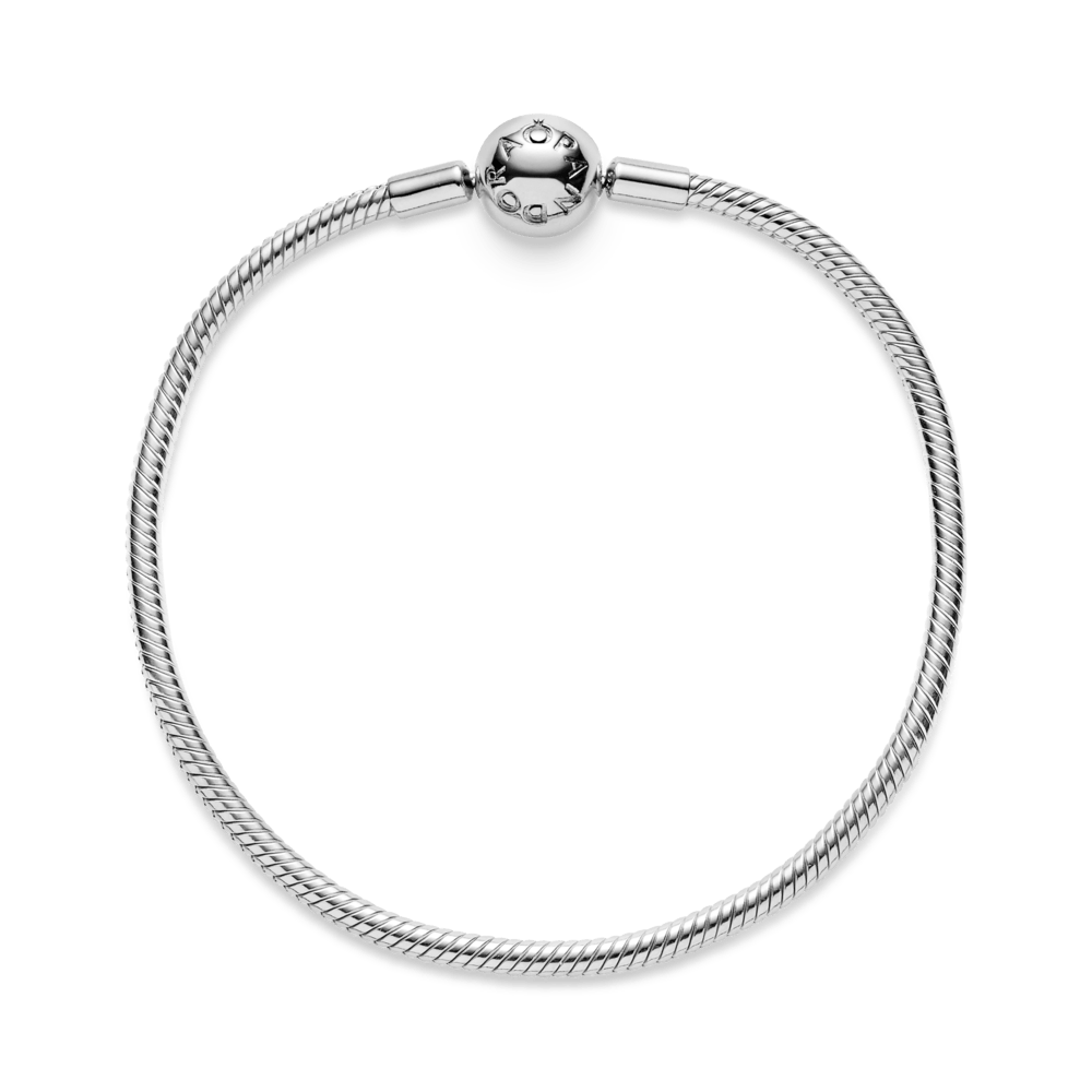 Brazalete Cadena de Serpiente con Cierre Redondo Moments Semirrigdo