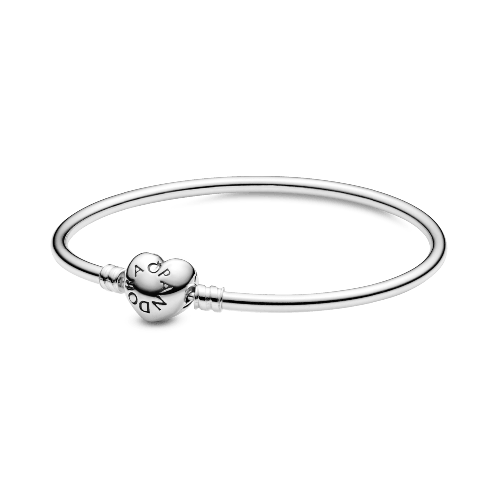 Brazalete con Broche de Corazón Rigido Moments