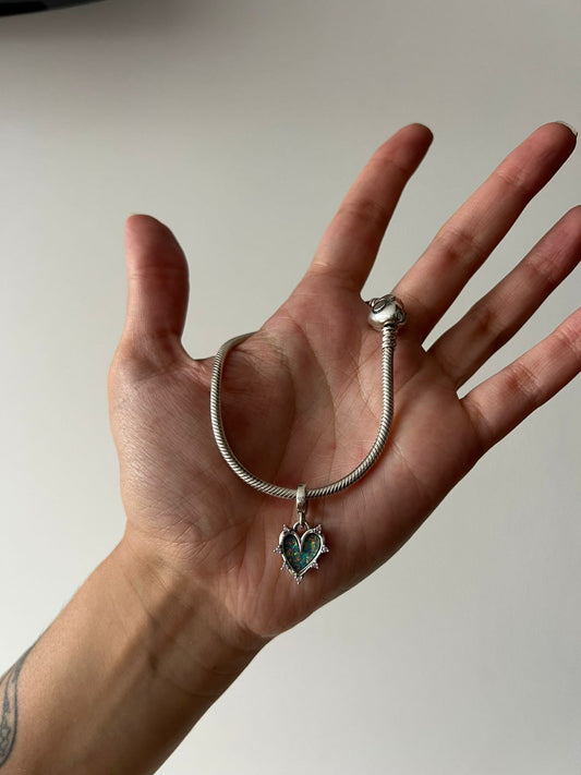 Charm Colgante Doble Amistad Opalescente