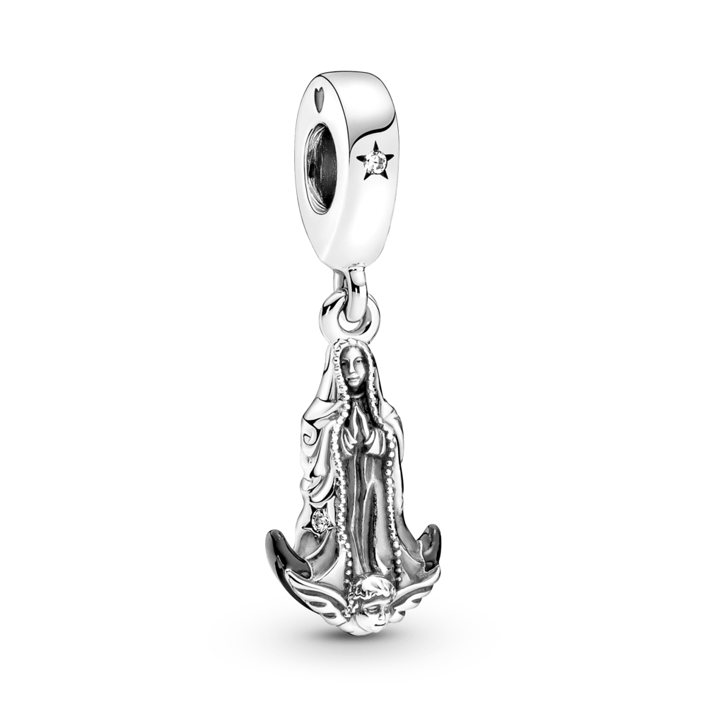 Charm Colgante en Plata de Ley Virgen de Guadalupe