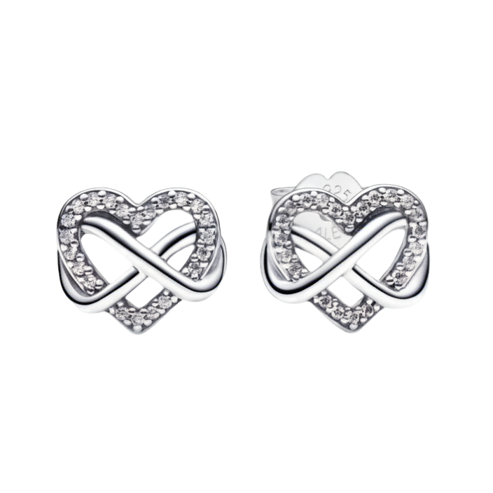 Aretes de Corazón Infinito