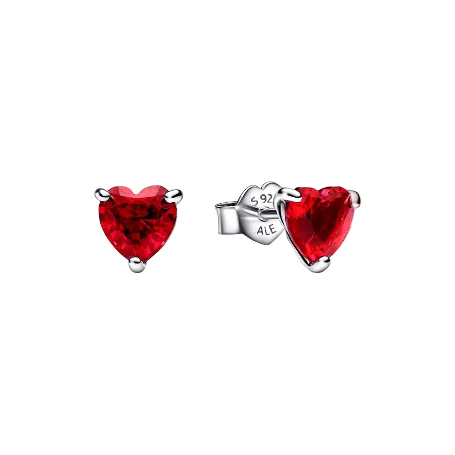 ¡OFERTA ÚLTIMA UNIDAD! Aretes corazón rojos
