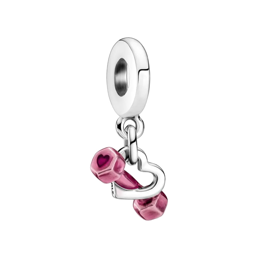 Charm mancuerna rosada