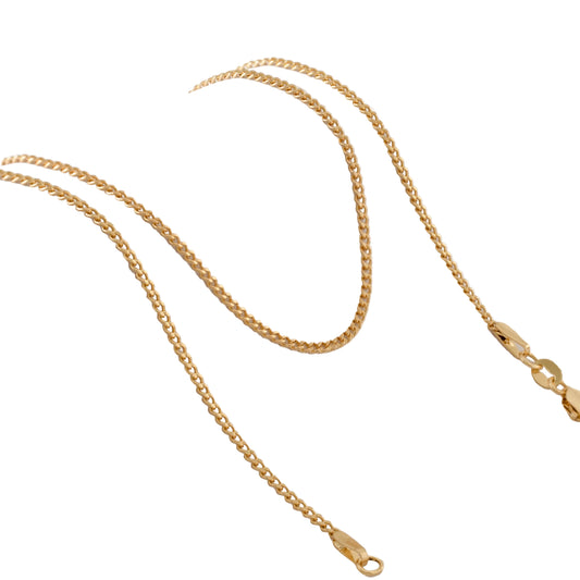 Cadena Cubana Oro Laminado 18k