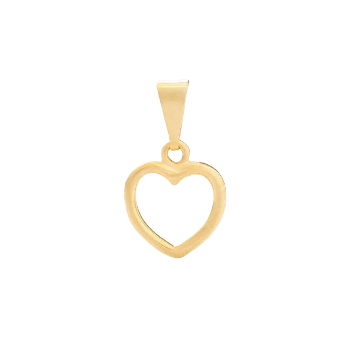 Dije Corazón Silueta Oro Laminado 18k