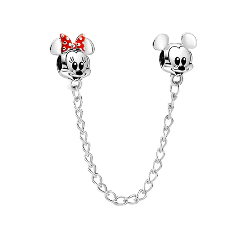 Cadena de seguridad Mickey y Minnie