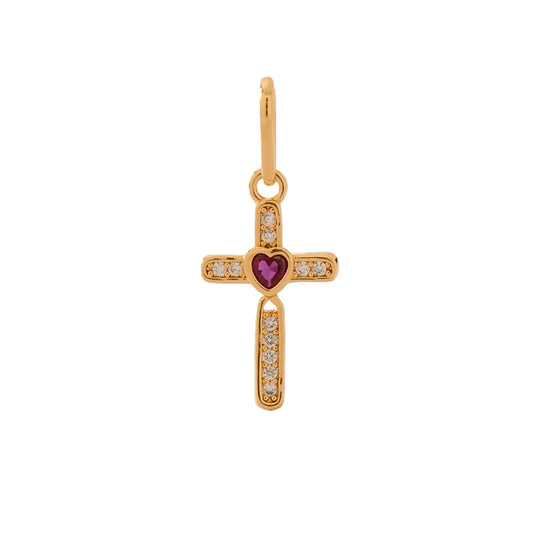 Dije Cruz Lovely Oro Laminado 18k