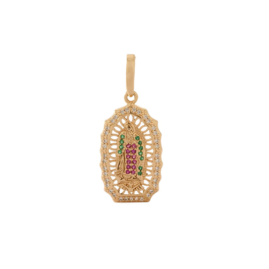 Dije Madre Guadalupana Oro Laminado 18k