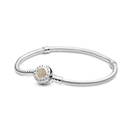 Brazalete semirrigido circonitas dorado