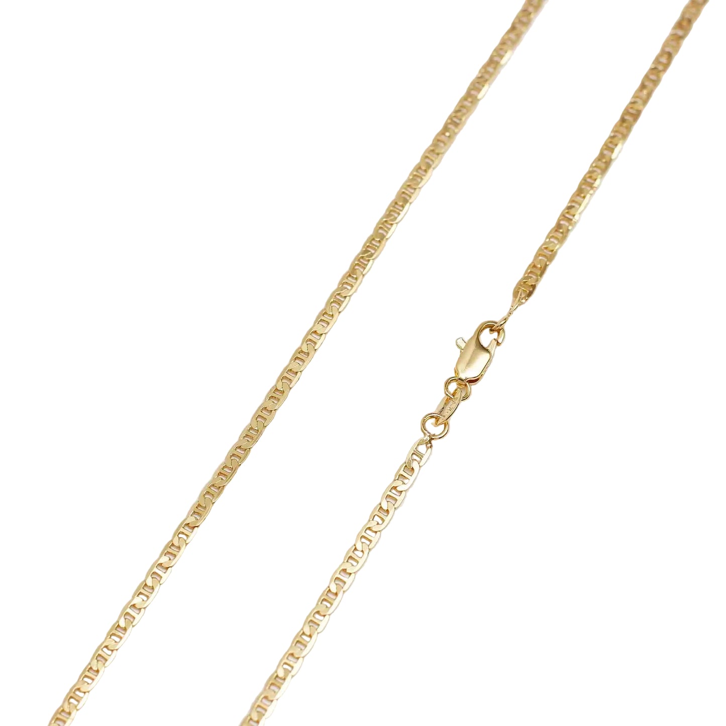 Cadena Escalera Oro Laminado 18k