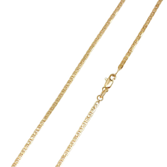 Cadena Escalera Oro Laminado 18k