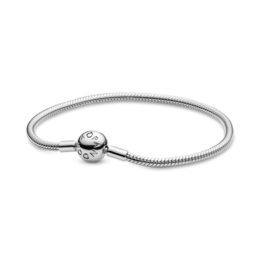 Brazalete Cadena de Serpiente con Cierre Redondo Moments Semirrigdo
