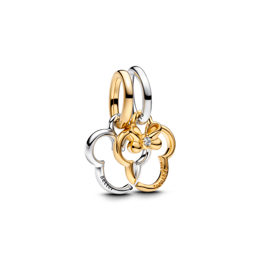 Charm Mickey y Minnie Entrelazados