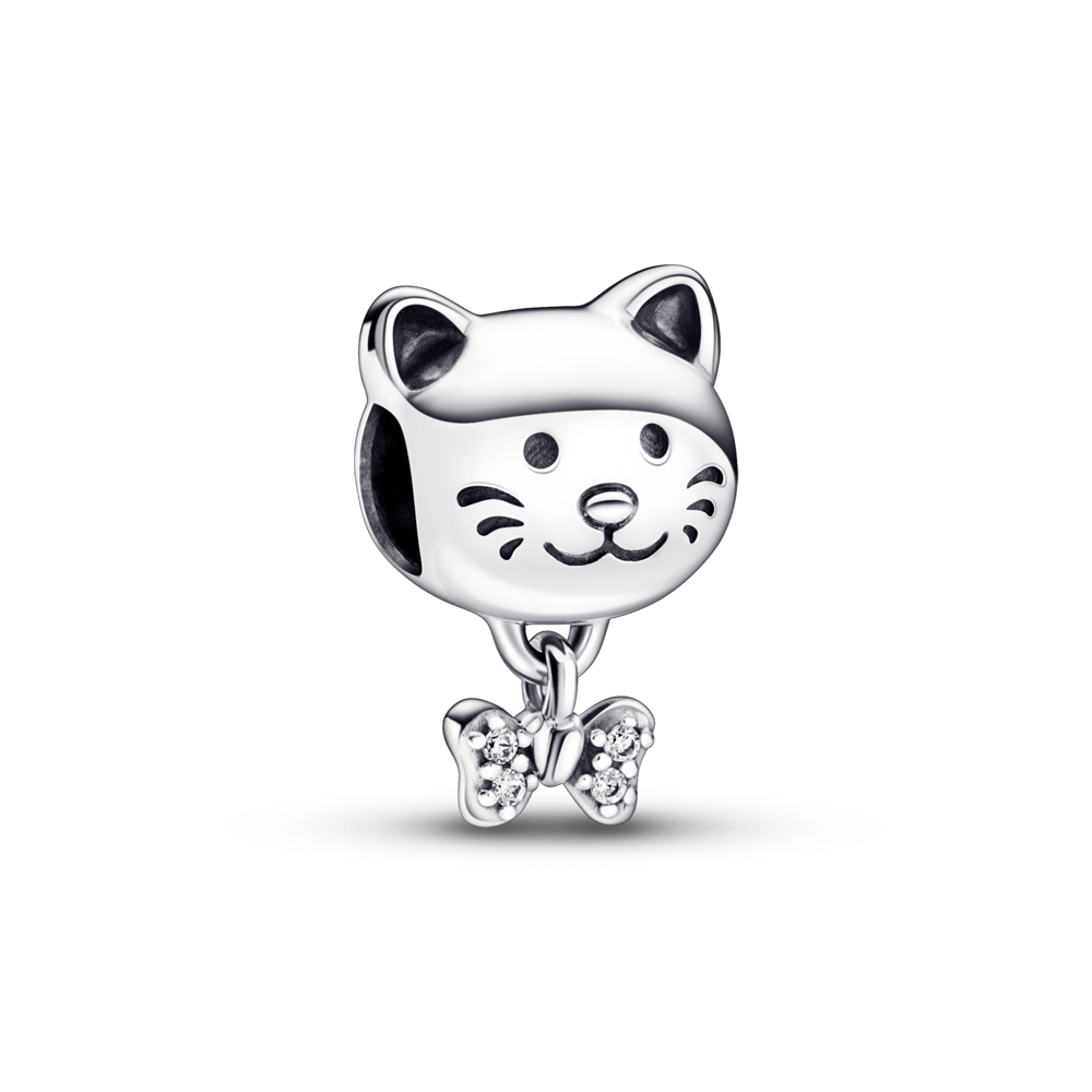 Charm Gato Mascota y Moño