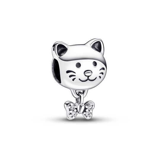 Charm Gato Mascota y Moño