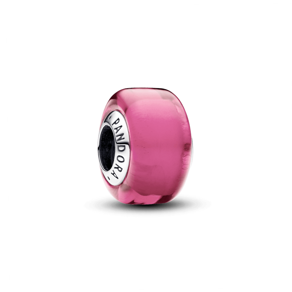 Charm Mini Cristal de Murano Rosa