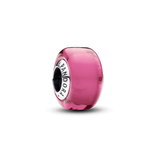 Charm Mini Cristal de Murano Rosa