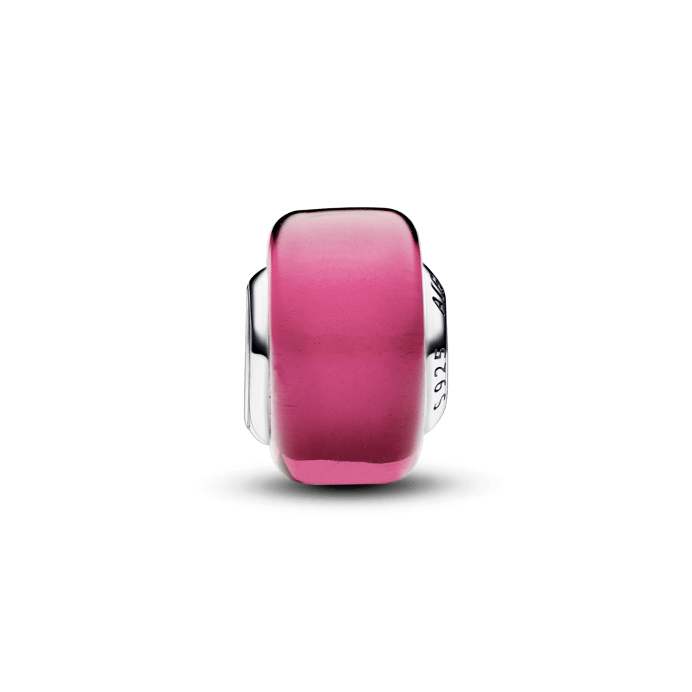 Charm Mini Cristal de Murano Rosa