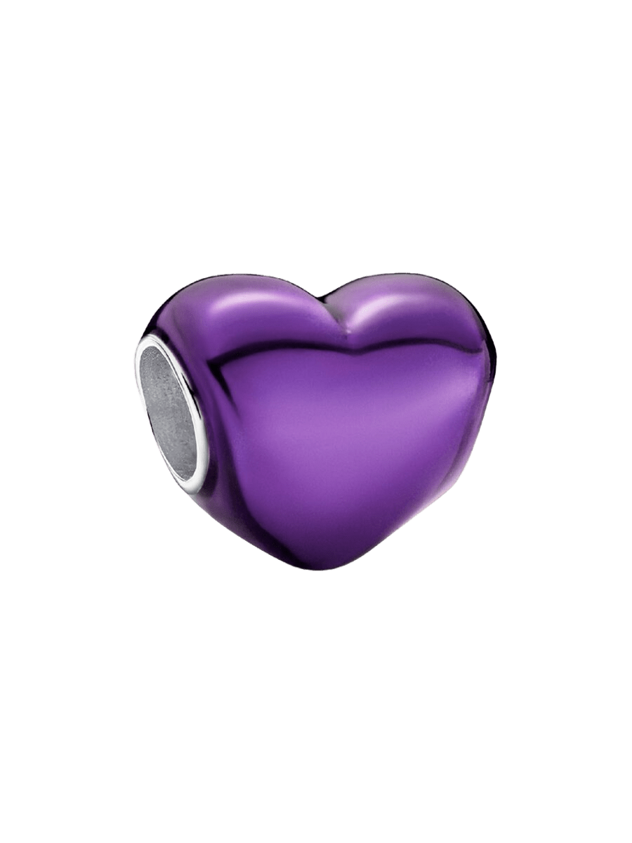 Charm Corazón Grande Metalico