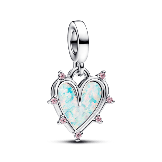 Charm Colgante Doble Amistad Opalescente