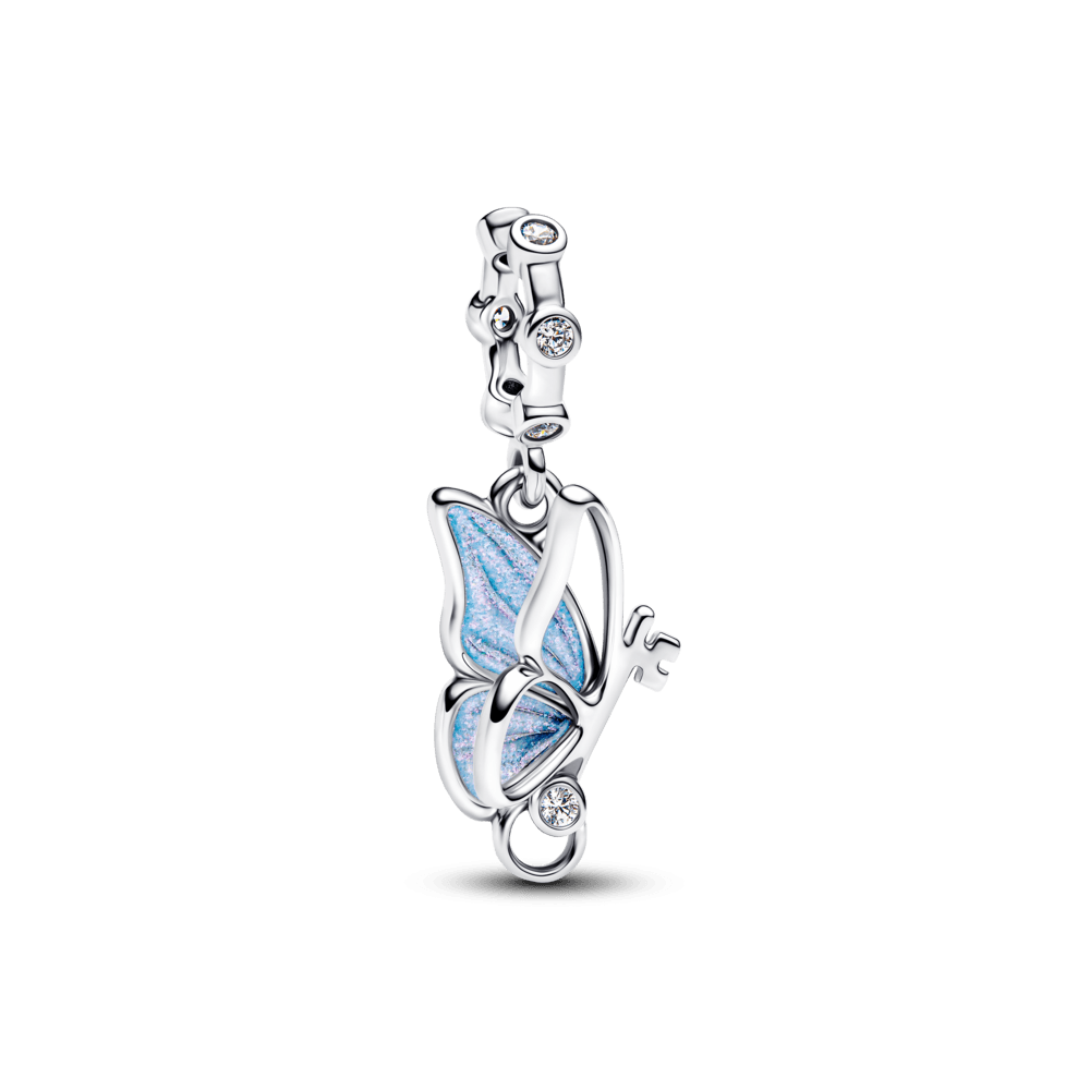 ¡OFERTA ULTIMA UNIDAD! Charm Mariposa Silueta Azul