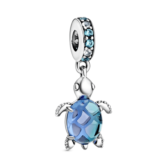 Charm tortuga colgante azul