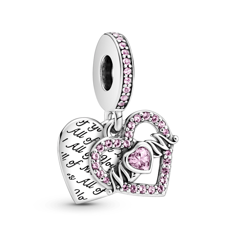 Charm Colgante Corazón y Mamá
