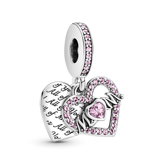 Charm Colgante Corazón y Mamá