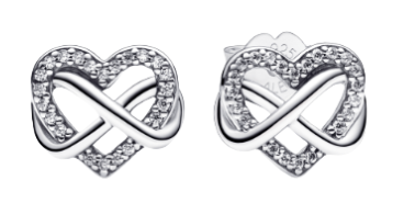 Aretes de Corazón  Infinito