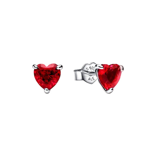¡OFERTA ÚLTIMA UNIDAD! Aretes corazón rojos
