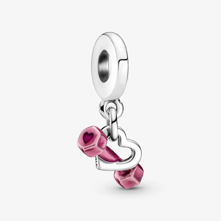 Charm mancuerna rosada