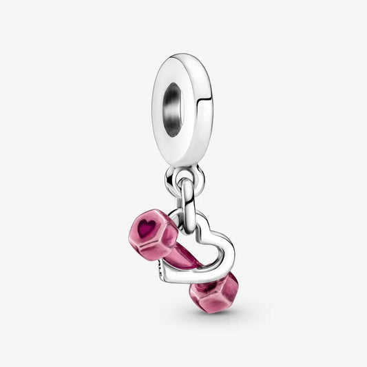Charm mancuerna rosada