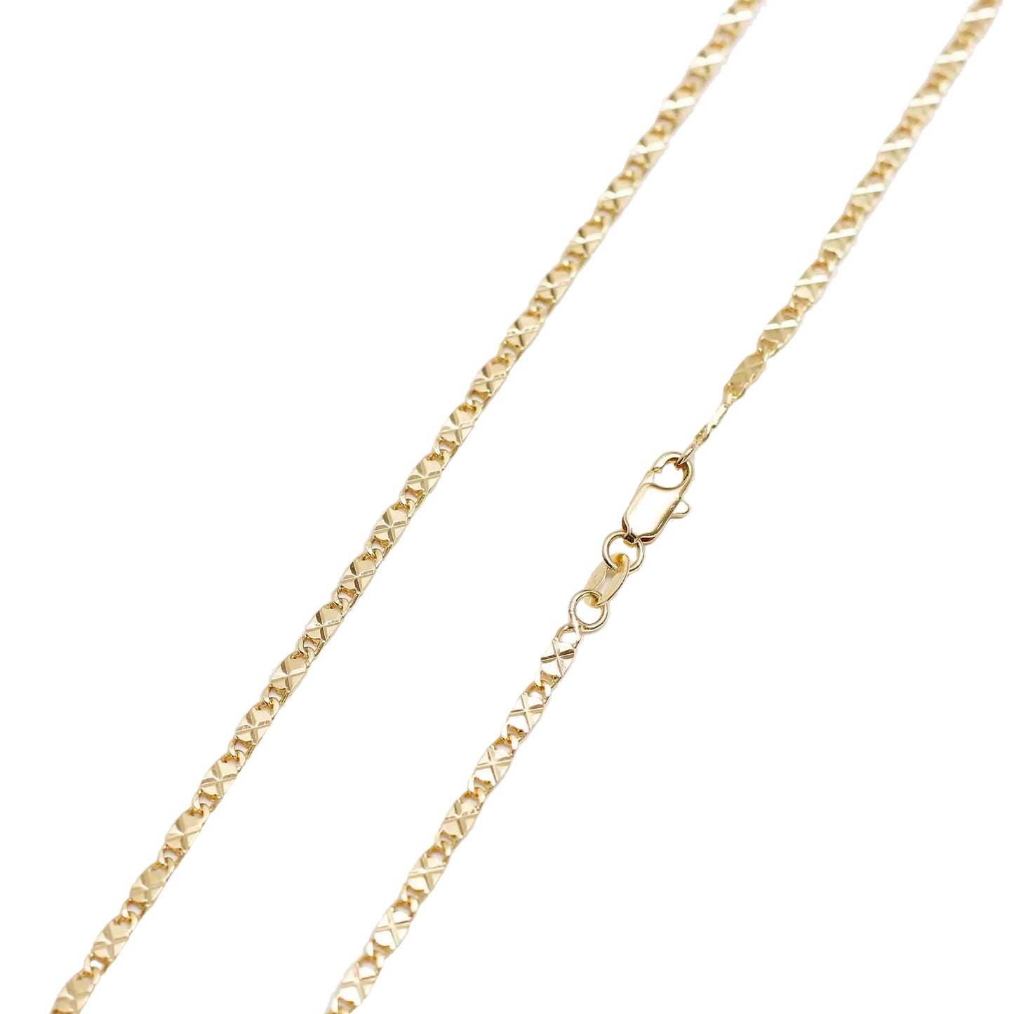 Cadena Destellos Oro Laminado 18k