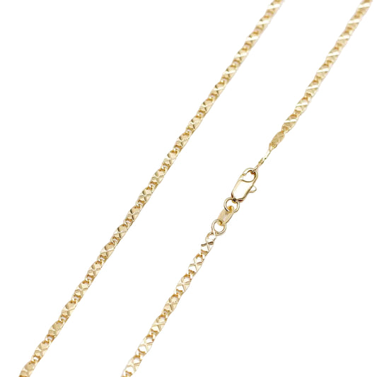 Cadena Destellos Oro Laminado 18k