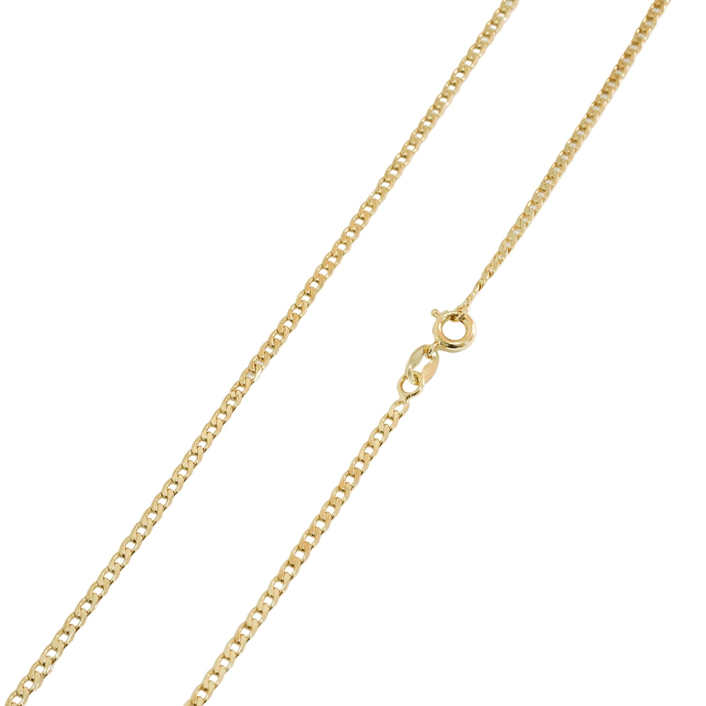 Cadena Cubana Plana Oro Laminado 18k