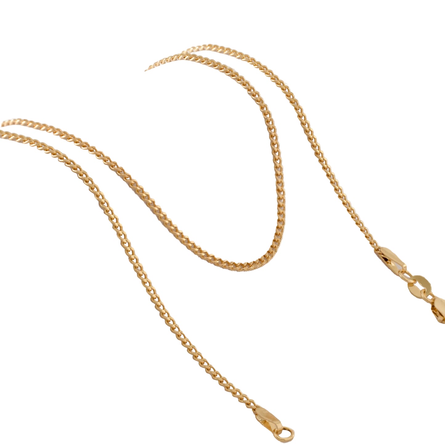 Cadena Cubana Oro Laminado 18k