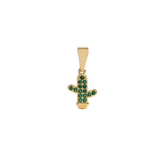 Dije Cactus Oro Laminado 18k