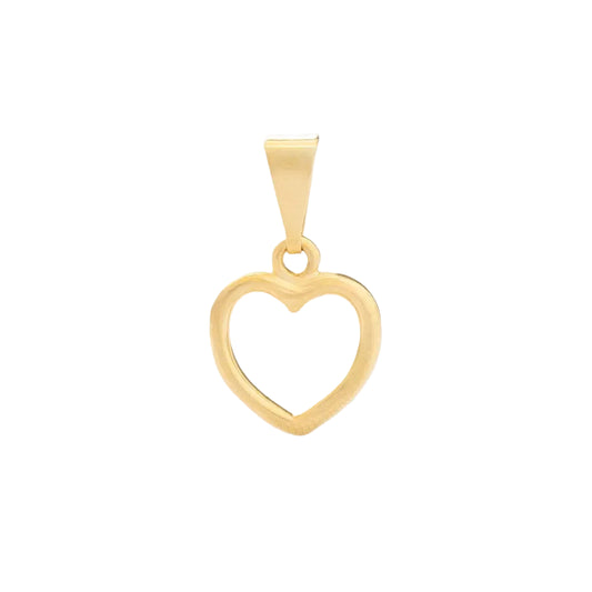 Dije Corazón Silueta Oro Laminado 18k