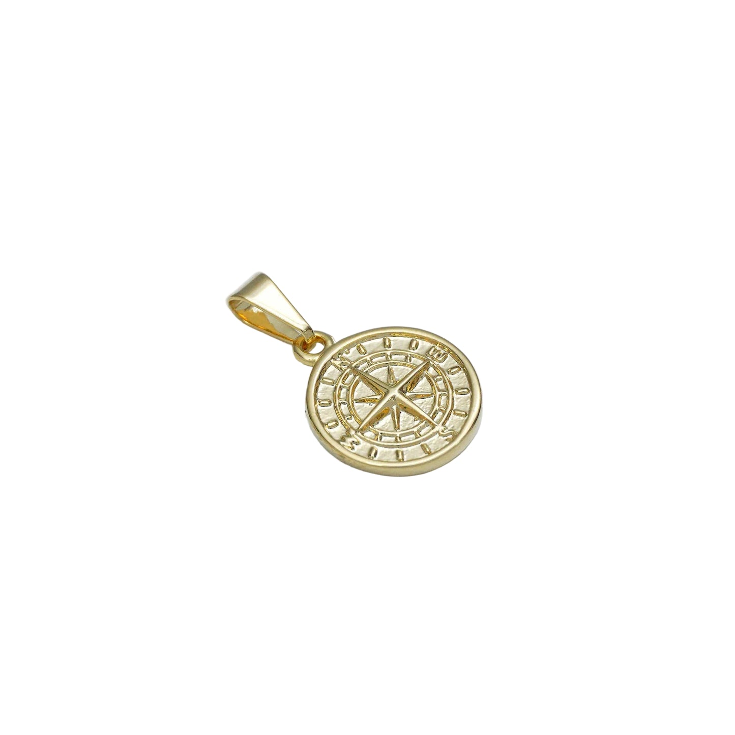 Dije Rosa de los Vientos Oro Laminado 18k