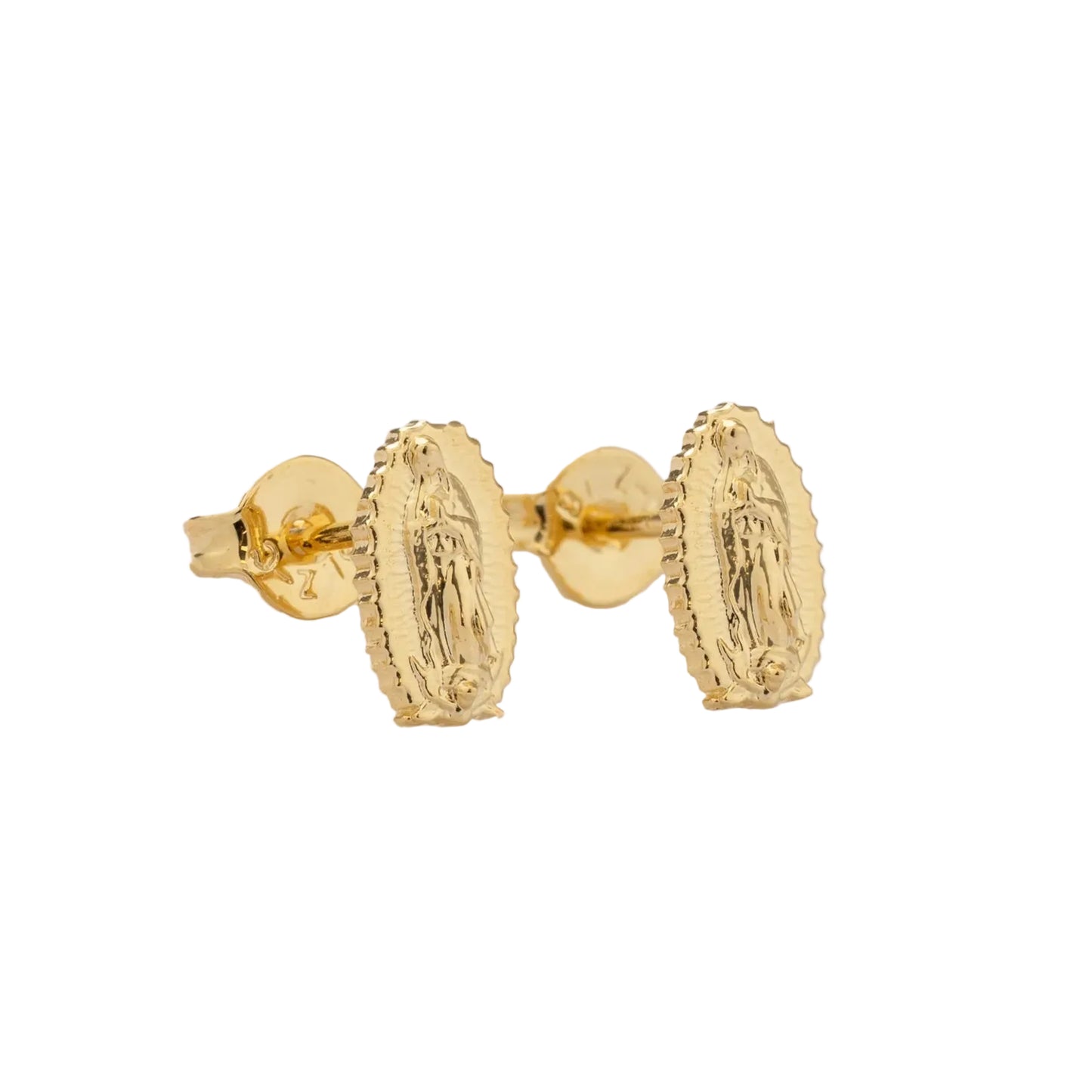 Aretes Guadalupe Finita Oro Laminado 18k