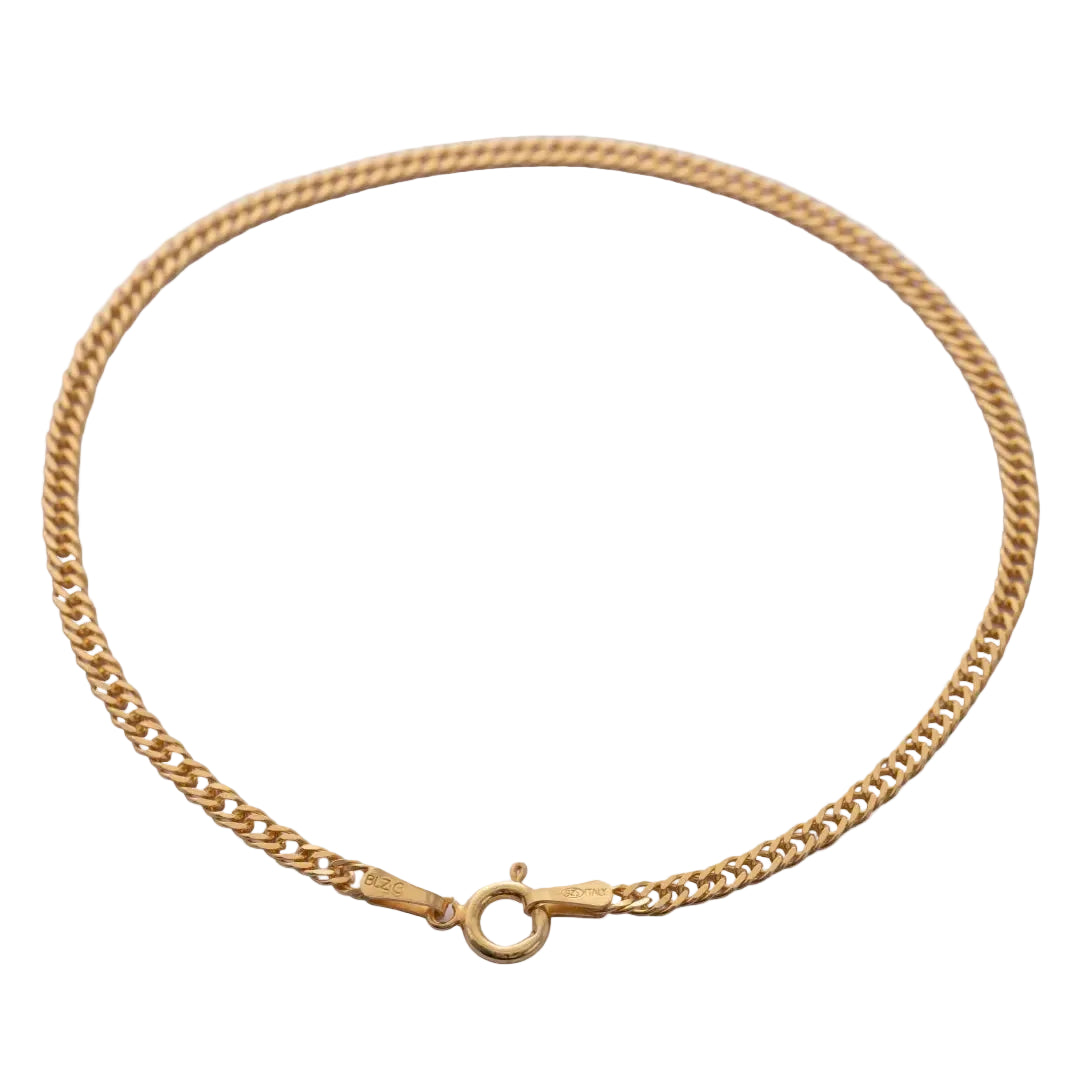Pulsera Cubana Continua Oro Laminado 18k