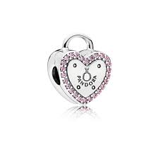 Charm Clip Corazon Candado