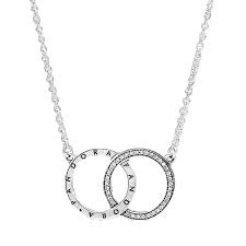Collar Doble Circulo Unido
